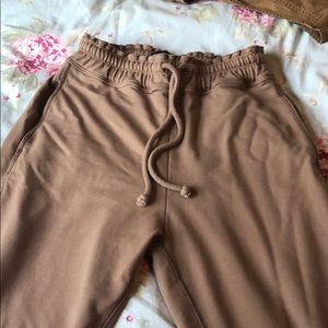 Super cute and cozy ruffle highwaisted joggers